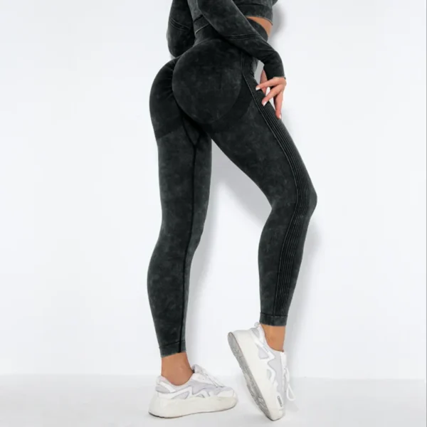 Washed Yoga Leggings - Image 6