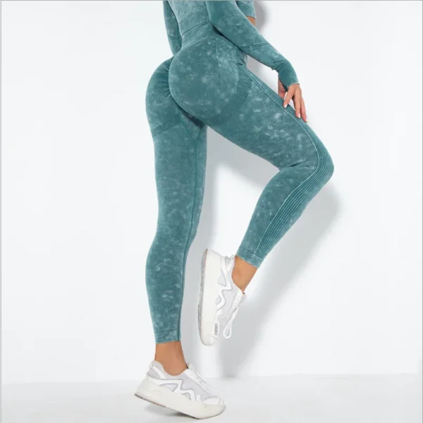 Washed Yoga Leggings - Image 9