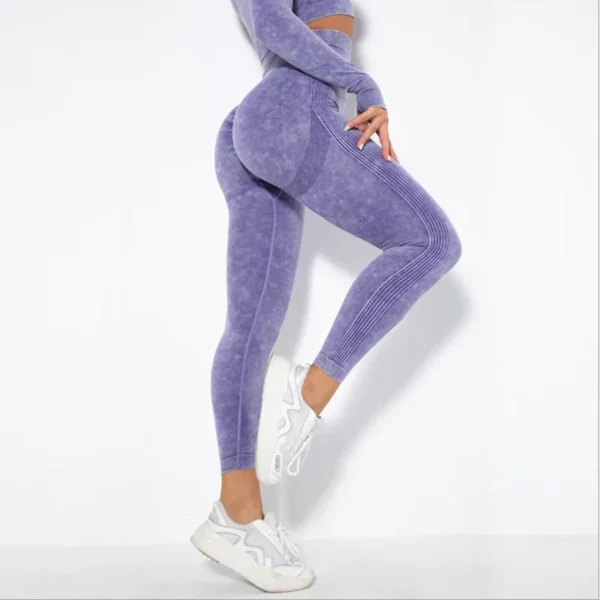 Washed Yoga Leggings - Image 2