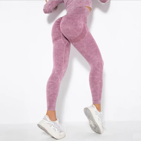 Washed Yoga Leggings - Image 3